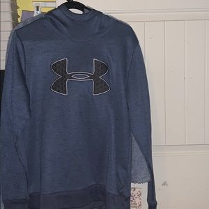 Blue grey under armor hoodie